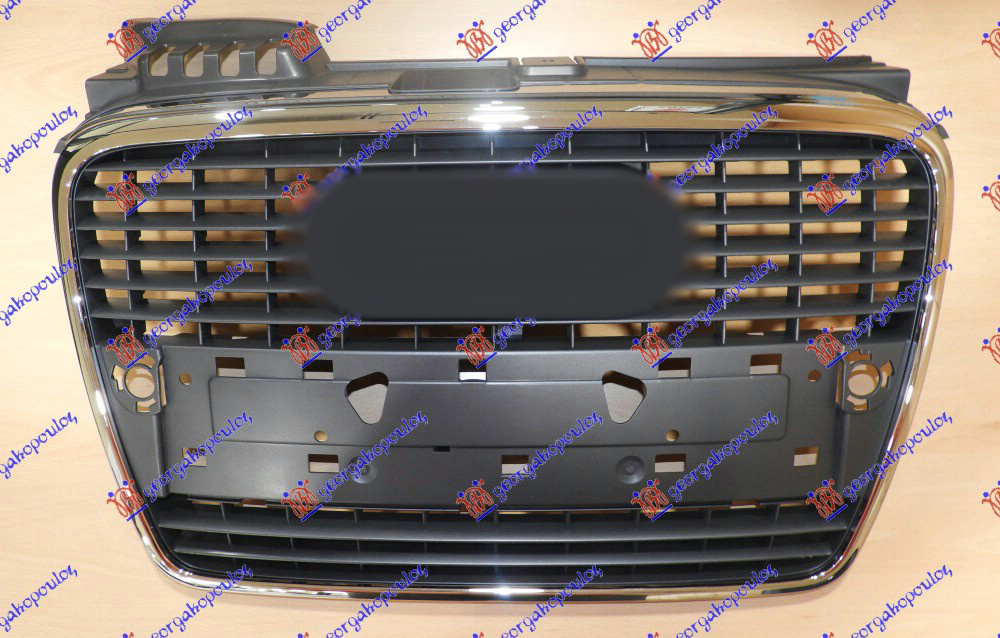 Grila bara fata Audi A4 B7 2004 NOUA 8E0853651J (RAMA CROMATA)