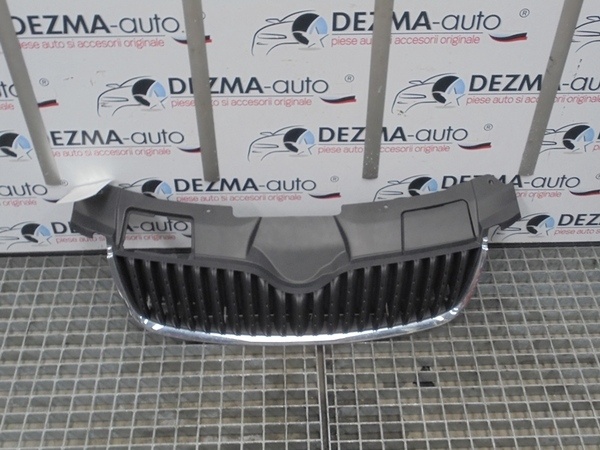 Grila bara fata centrala, 5J0853123, Skoda Fabia 2 (5J)