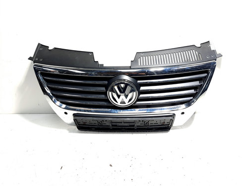 Grila bara fata centrala cu loc senzori, Vw Passat Variant (3C5) (id:533078)