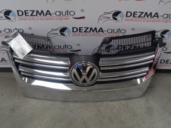 Grila bara fata centrala cu sigla, 1K5853651, Vw Jetta (1K2) 2005-2010 (id:216239)