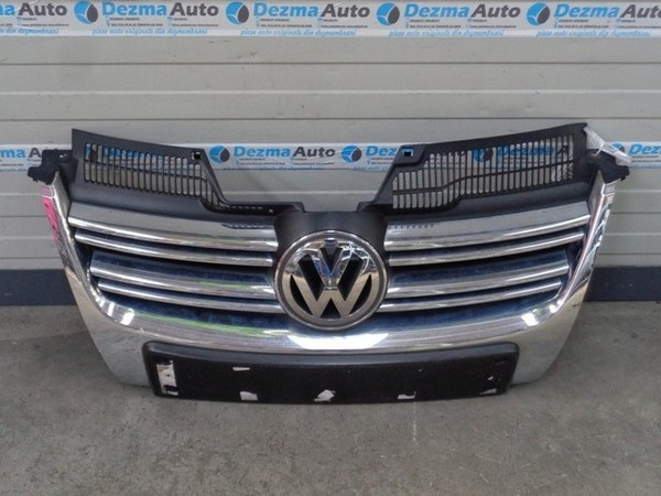 Grila bara fata centrala cu sigla, 1K5853651, Vw Jetta 3 (1K2) 2005-2010 (id:207528)