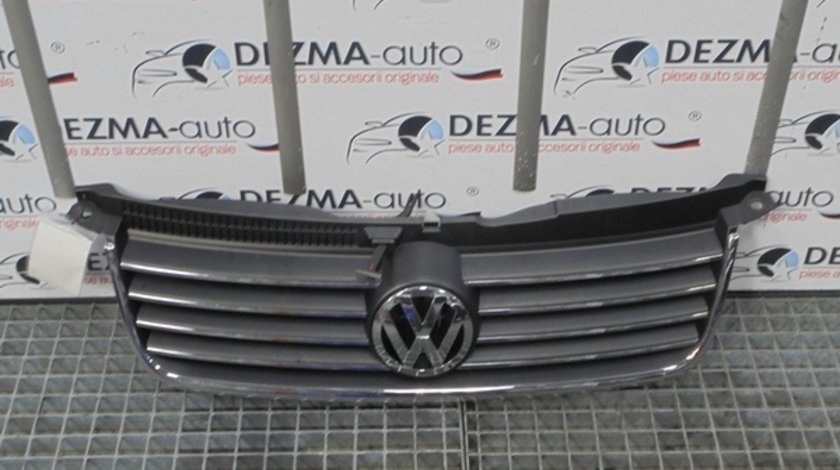 Grila bara fata centrala cu sigla, 3B0853651L, Vw Passat (3B3)