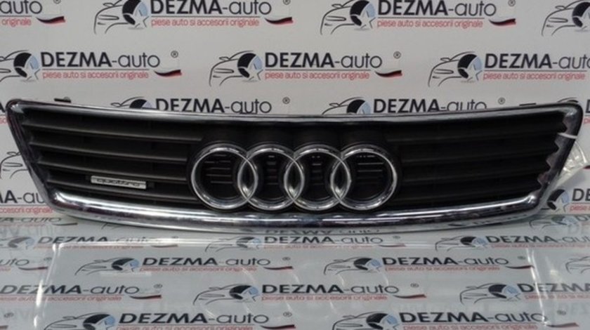 Grila bara fata centrala cu sigla, 4Z7853651, Audi A6 (4B, C5) 1997-2005