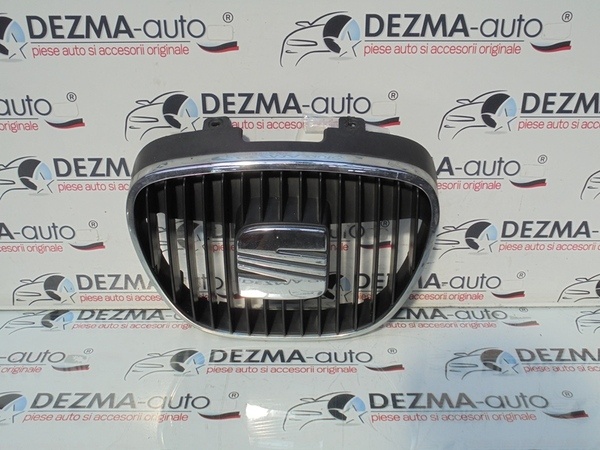 Grila bara fata centrala cu sigla, 6L0853654, Seat Ibiza 4 (6L1) (pr:110747)