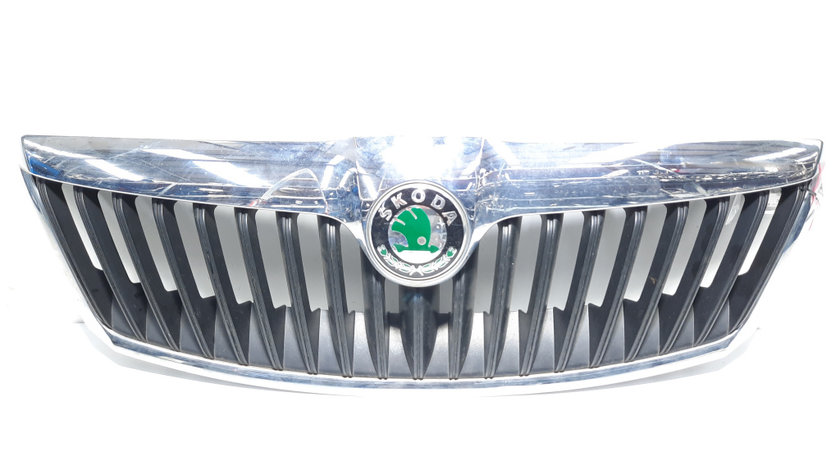 Grila bara fata centrala cu sigla, cod 1Z0853651C, Skoda Octavia 2 (1Z3) (id:483820)