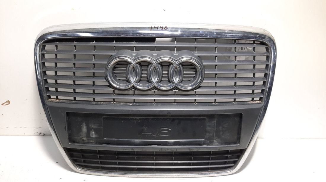 Grila bara fata centrala cu sigla, cod 4F0853651, Audi A6 Allroad (4FH, C6) (idi:526598)