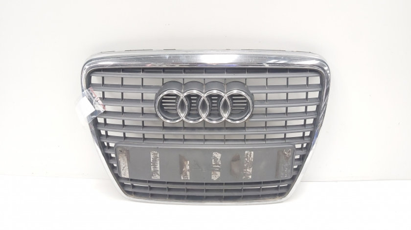 Grila bara fata centrala cu sigla, cod 4F0853651AQ, Audi A6 (4F2, C6) facelift (id:639123)