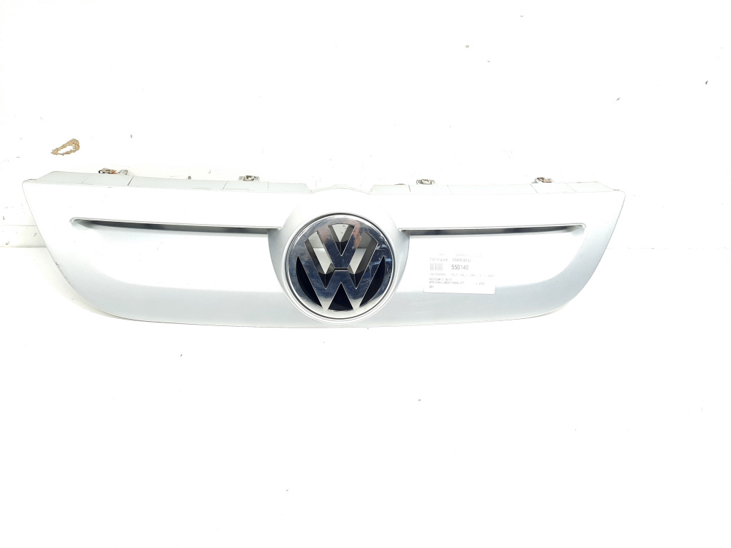 Grila bara fata centrala cu sigla, cod 6Q0853653J, VW Polo (9N) facelift (id:550140)