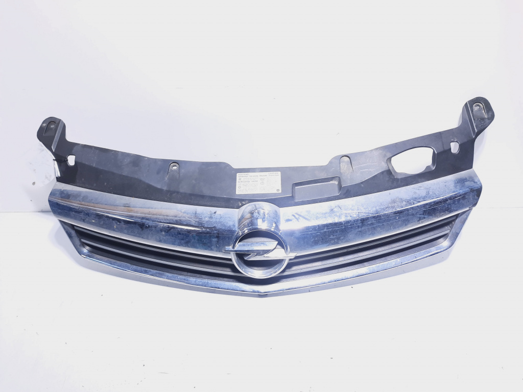 Grila bara fata centrala cu sigla, cod GM13225780, Opel Astra H (id:496112)