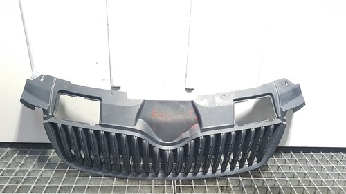 Grila bara fata centrala, Skoda Fabia 2, cod 5J0853668 (id:366654)