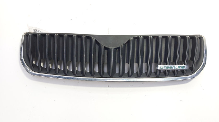 Grila bara fata centrala sus, cod 3T0853668A, Skoda Superb II (3T4) (id:627222)