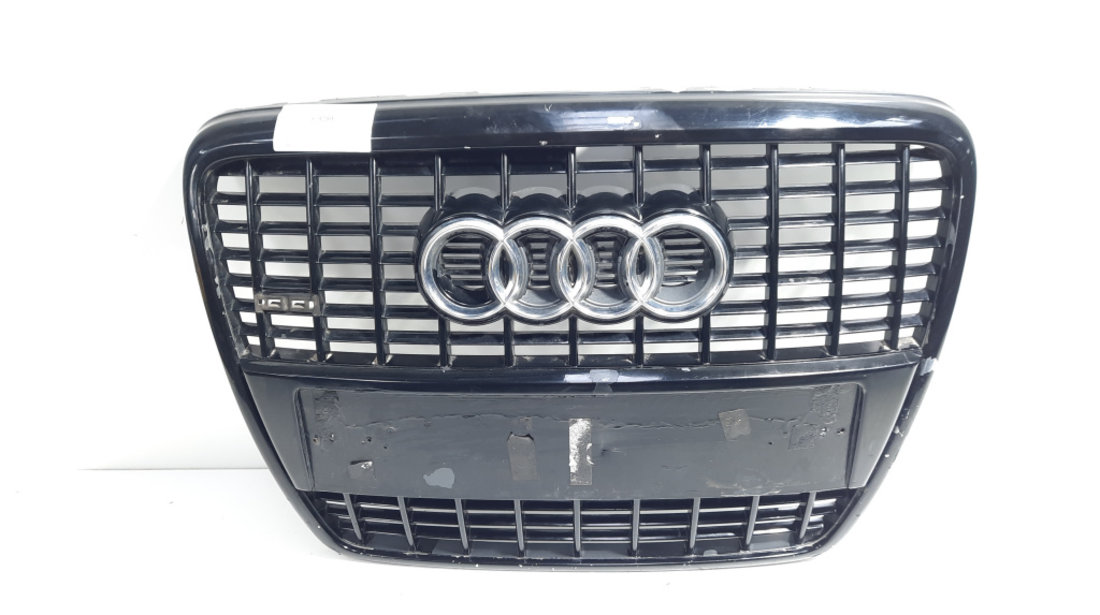 Grila bara fata centrala sus cu sigla, cod 4F0853651L, Audi A6 Allroad (4FH, C6) (idi:579289)