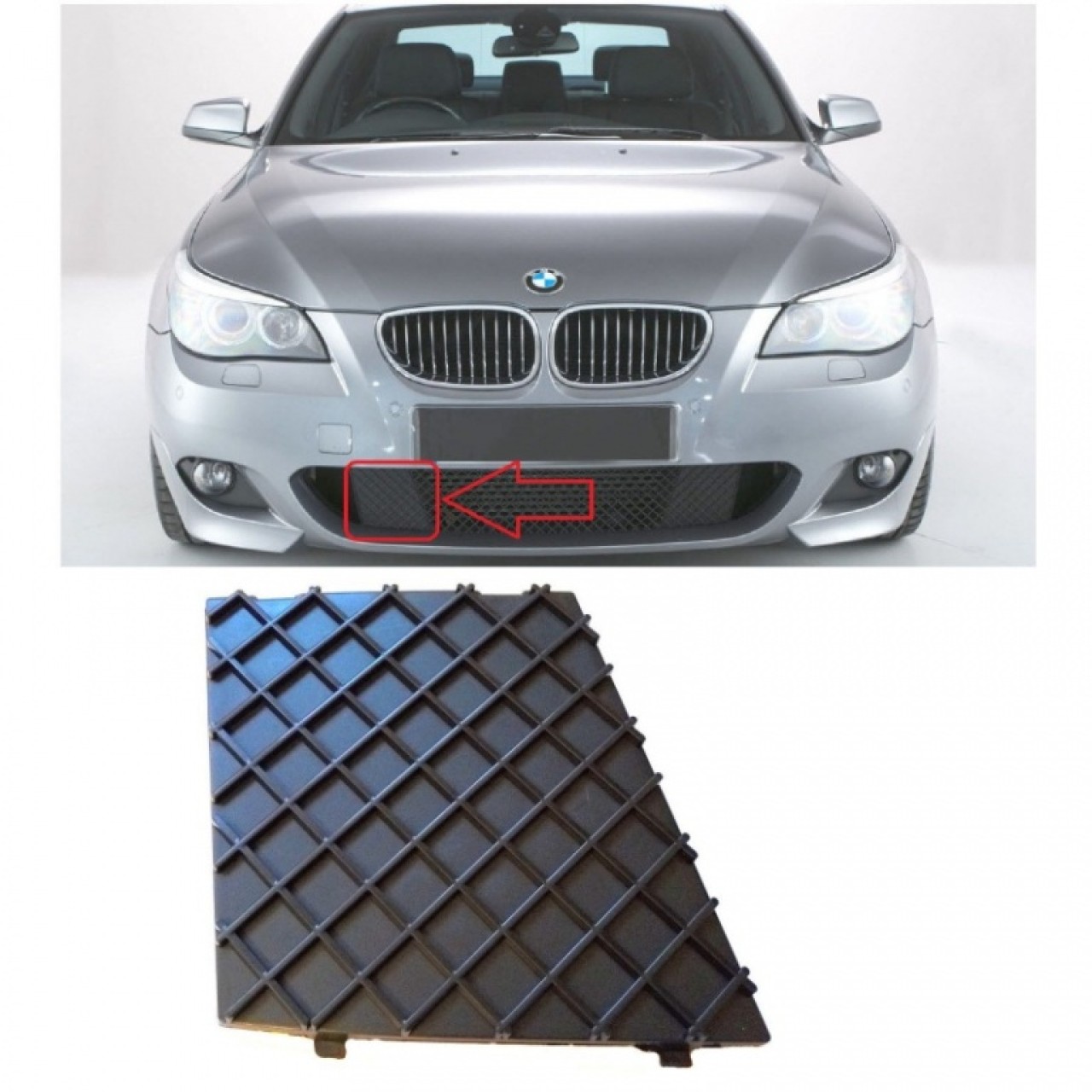 Grila Bara Fata Dreapta Am Bmw Seria 5 E60 2003-2010 M-Technik 51117897184