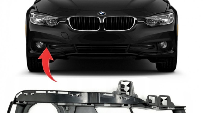 Grila Bara Fata Dreapta Blic Bmw Seria 3 F30 2015-2019 Facelift 6502-07-0063918BP