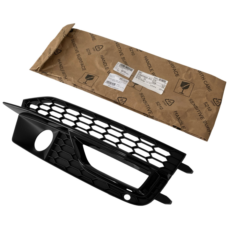 Grila Bara Fata Dreapta Oe Audi A5 8T 20012-2017 S-Line Cu ACC Distronic Negru 8T0807682Q01C