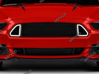 Grila bara fata Ford Mustang Ecoboost, GT, V6 LED 2015-2017 v7