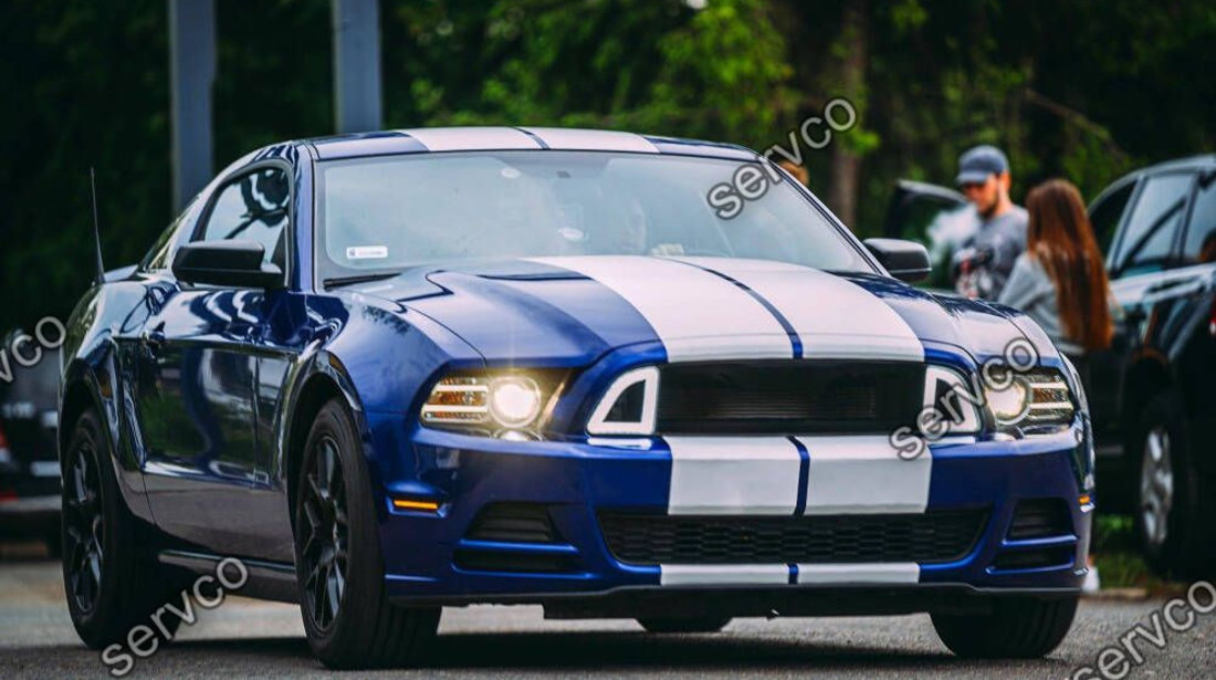 Grila bara fata Ford Mustang GT V6 RTR LED Style 2013-2014 v10