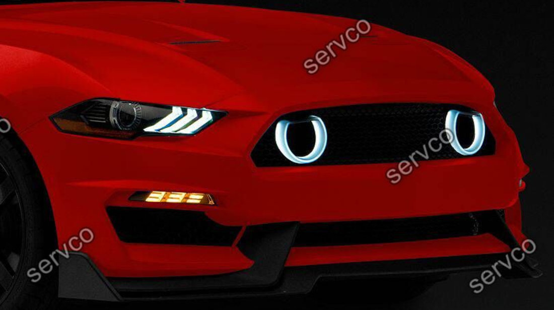 Grila bara fata Ford Mustang MACH1 Style pentru bara fata GT350 2015-2021 v5