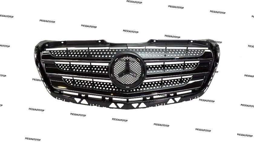 Grila bara fata Mercedes Sprinter 2013-2018 NOUA 90688008859B51 A90688008859B51 (CU ORNAMENTE CROMATE)