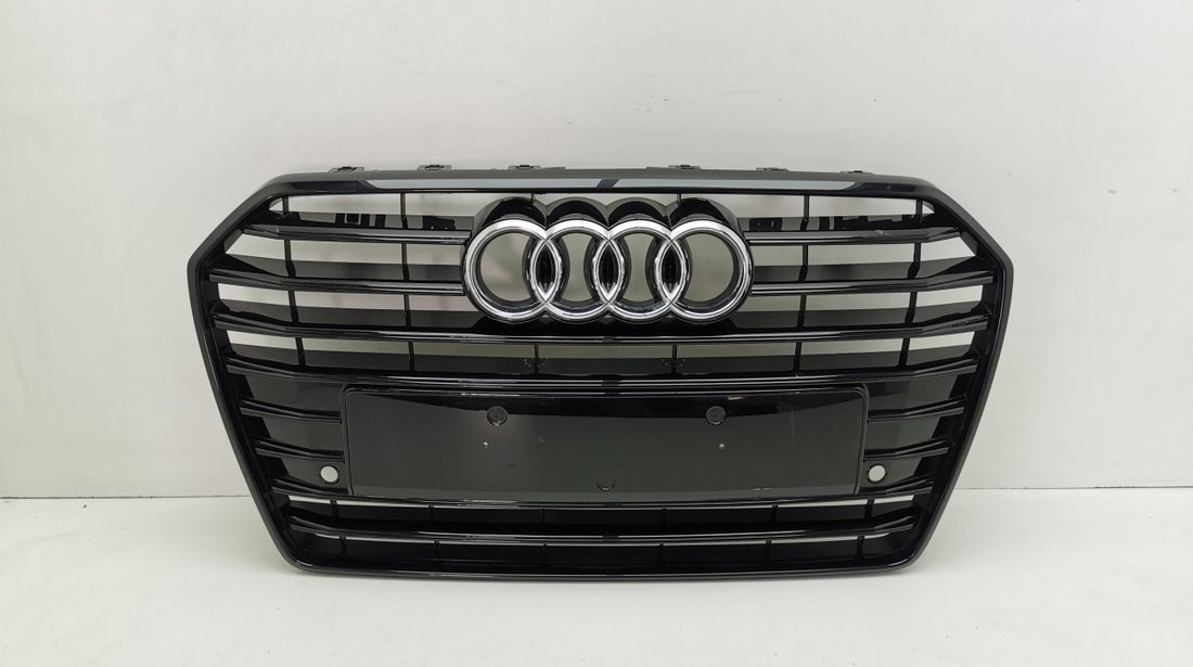 Grila bara fata Originala Audi A6 C7 4G Facelift (2015 - 2018) - Cod: 4G0853651AE CKA