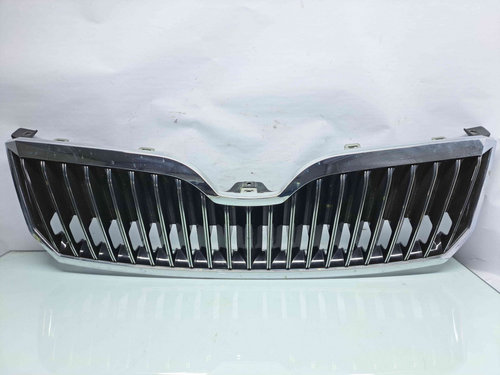 Grila bara fata Skoda Superb II (3T4) [Fabr 2008-2015] 3T0853668B