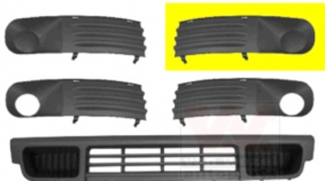 Grila Bara Fata Stanga Am Volkswagen Transporter T5 2003-2009 7H0807489C7G9