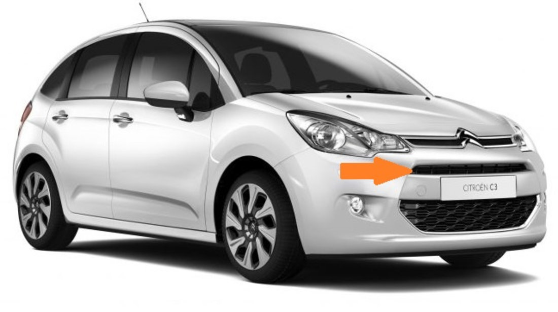 Grila Bara Fata Superioara Am Citroen C3 2 2013-2016 9803502080