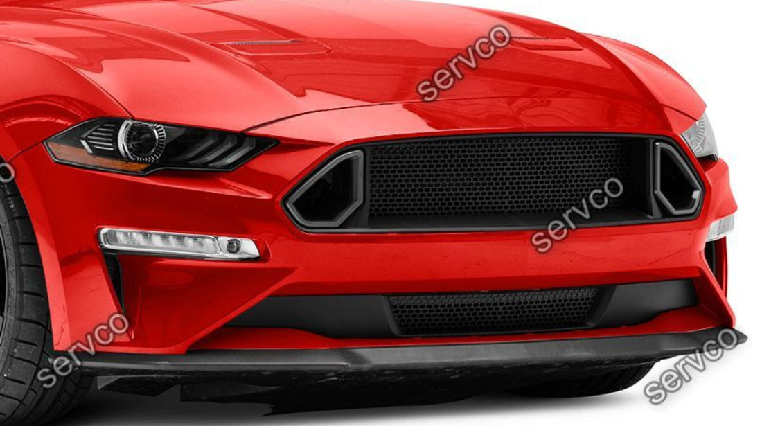 Grila bara fata sus Ford Mustang GT, EcoBoost RTR LED 2018-2021 v3