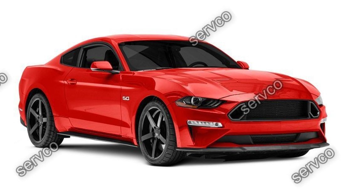 Grila bara fata sus Ford Mustang GT, EcoBoost RTR LED 2018-2021 v3