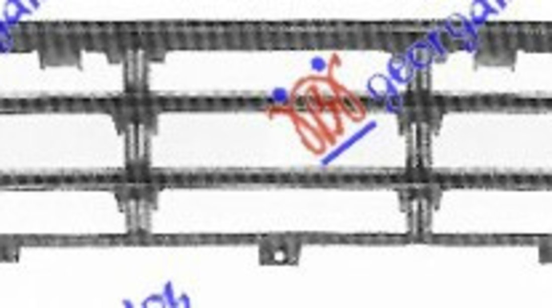 Grila Bara Fata - Vw Golf Iv 1998 , 1j0853677db41