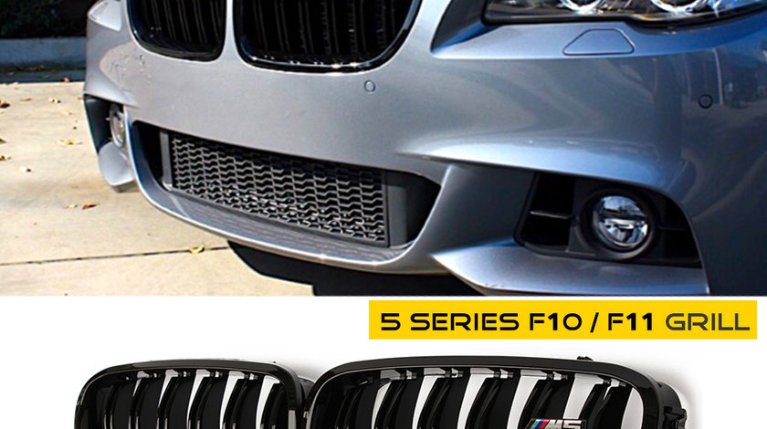 Grila BMW F10 Negru Lucios M5 cu emblema - PROMO 219 RON SET