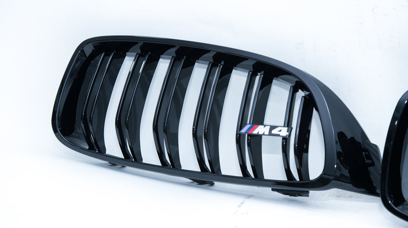 Grila BMW Model M4 BMW seria4 F32 F33 F36 F83 Negru lucios si chrome