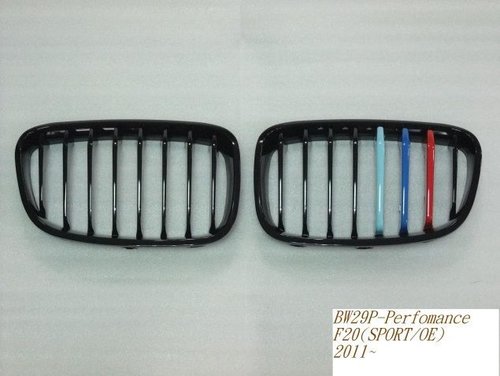 GRILA BMW SERIA 1 F21 ( 2011 - UP ) PERFORMANCE NEGRU LUCIOS M TRI COLOUR BW29P-F