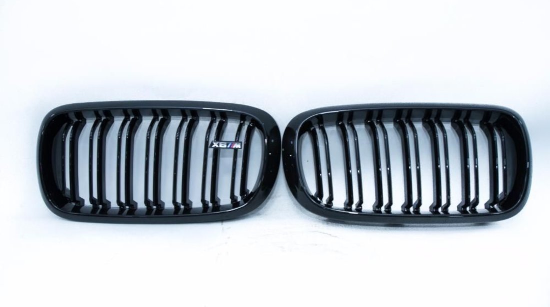 Grila BMW X5 X6 F15 F16 F85 F86 Negru licios si chrome