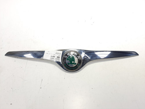 Grila capota fata cromata, cod 5J0853633, Skoda Fabia 2 Combi (5J, 545) (id:493716)