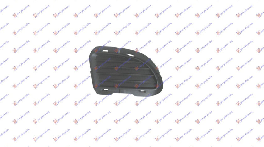 Grila Carbon Metal Stanga Bara Fata Fara Orificiu Fiat Punto EVO 2009-2010-2011- 2012