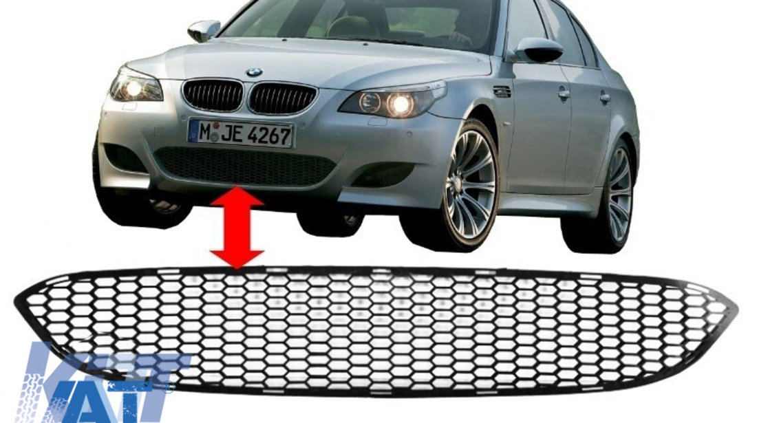 Grila Central Inferioara compatibil cu BMW Seria 5 E60 E61 (2003-2010) Bara Fata M5 Design