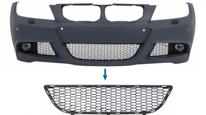 Grila central inferioara compatibila cu BMW Seria 3 E90 E91 LCI (2008-2011) M-Tech FBGBME90MT