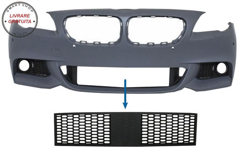 Grila central inferioara compatibila cu BMW Seria 5 F10 F11 M-Tech (2009-2017) cu - livrare gratuita