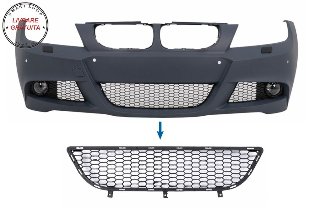 Grila central inferioara compatibila cu BMW Seria 3 E90 E91 LCI (2008-2011) M-Tech- livrare gratuita