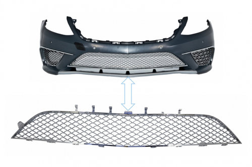 Grila Central Inferioara Cromata compatibil cu Mercedes S-Class W222 (2013-2017) S65 Design FBGMBW22...