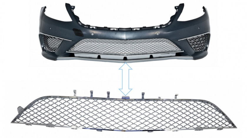 Grila Central Inferioara Cromata compatibil cu Mercedes S-Class W222 (2013-2017) S65 Design FBGMBW222S65