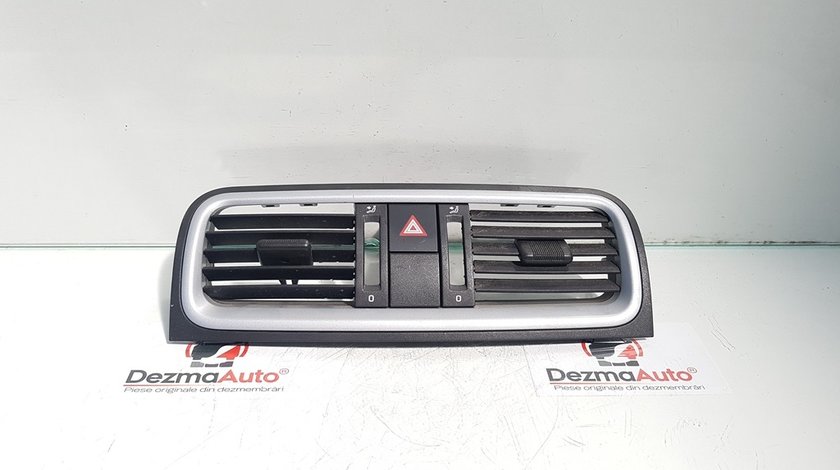 Grila centrala aer cu buton avarii, cod 5J0820951S, Skoda Roomster (5J) (id:378744)