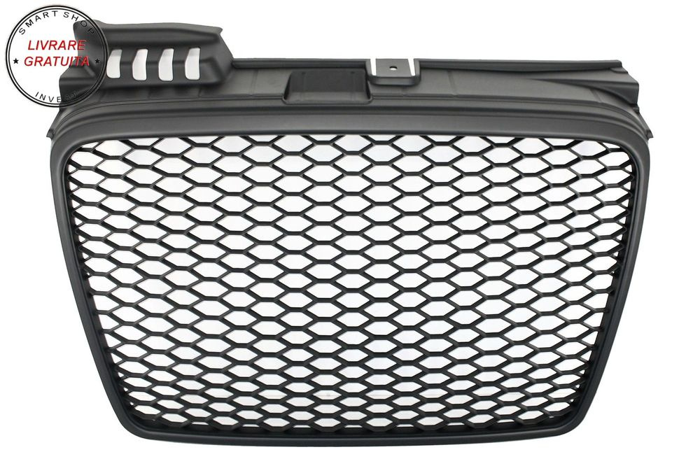 Grila Centrala Audi A4 B7 (2004-2008) RS4 Negru Mat