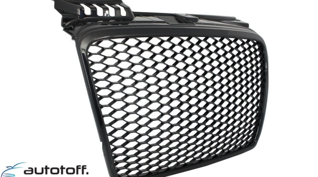 Grila Centrala Audi A4 (B7) Facelift (2004-2008) RS4 Negru Mat