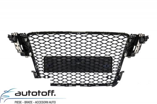 Grila Centrala Audi A5 8T (2008-2011) RS5 Design Negru Lucios