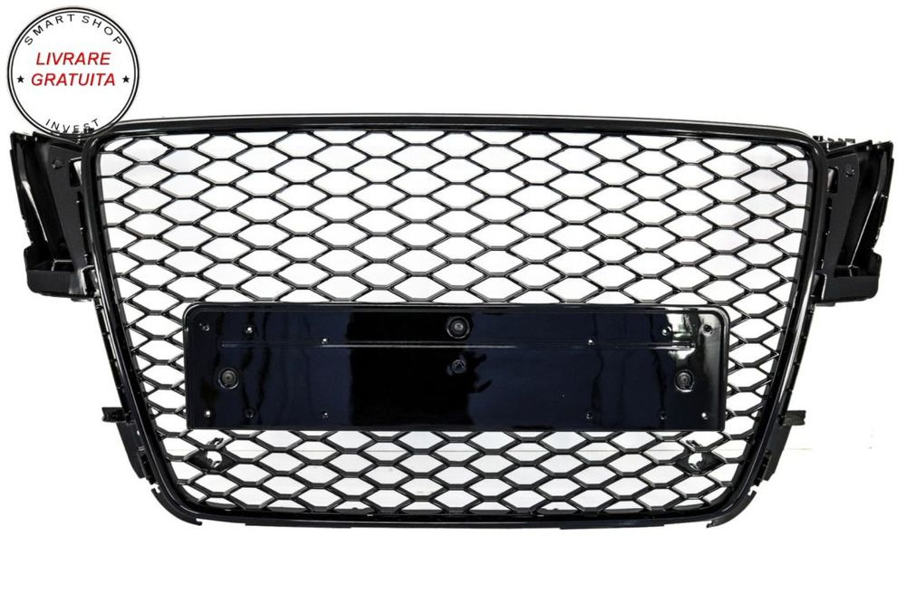 Grila Centrala Audi A5 8T (2008-2011) RS5 Design Negru Lucios- livrare gratuita