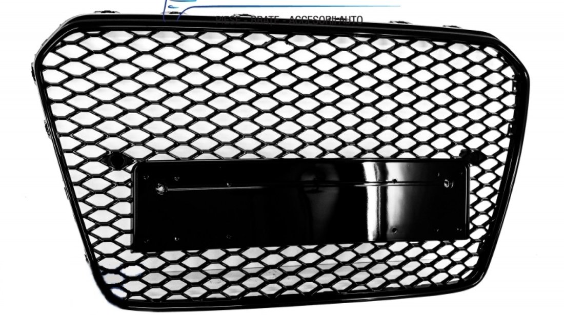 Grila Centrala Audi A5 8T (2012-2015) RS Design Negru