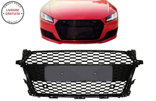 Grila Centrala Audi TT FV 8S (2015-2017) RS Design Negru Lucios- livrare gratuita