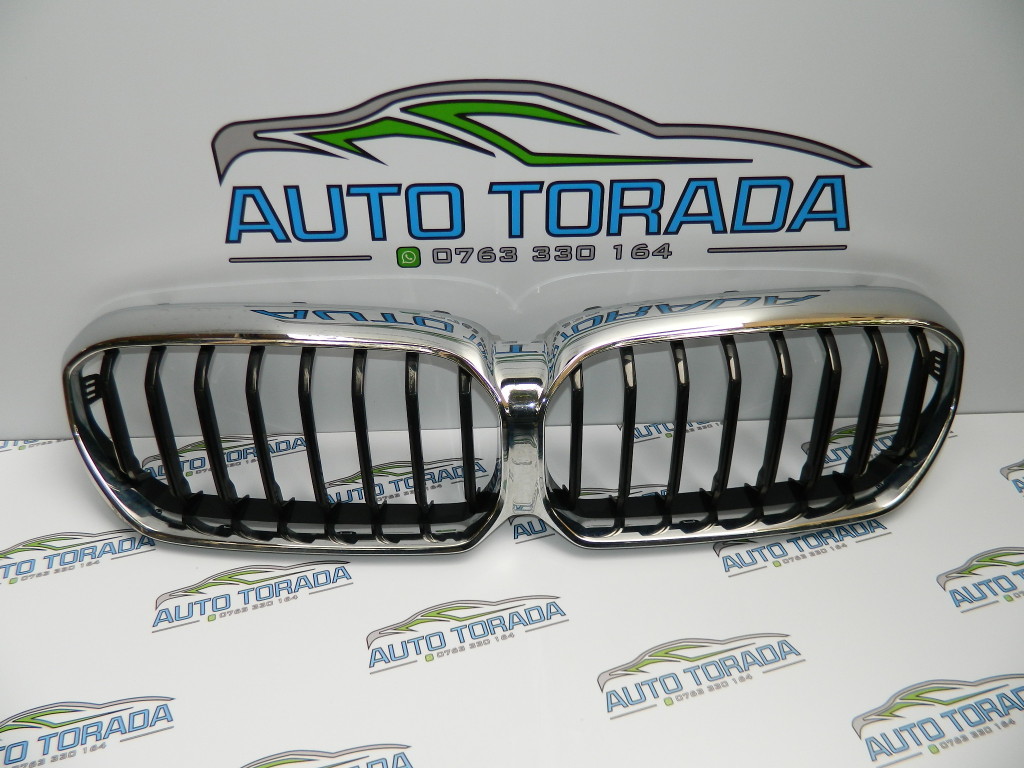 Grila centrala bara fata BMW seria 5 G30, G31, G38 Facelift an 2020 2021 2022 cod 5113-185178-11